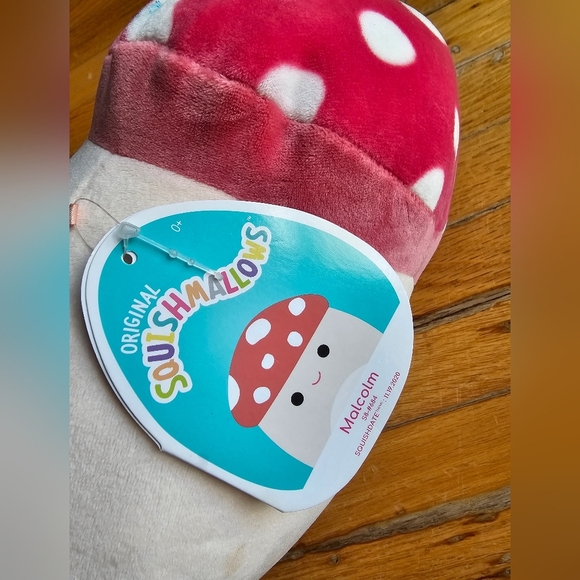 Malcom mushroom squishmallow nwt  - stained - Picture 3 of 6